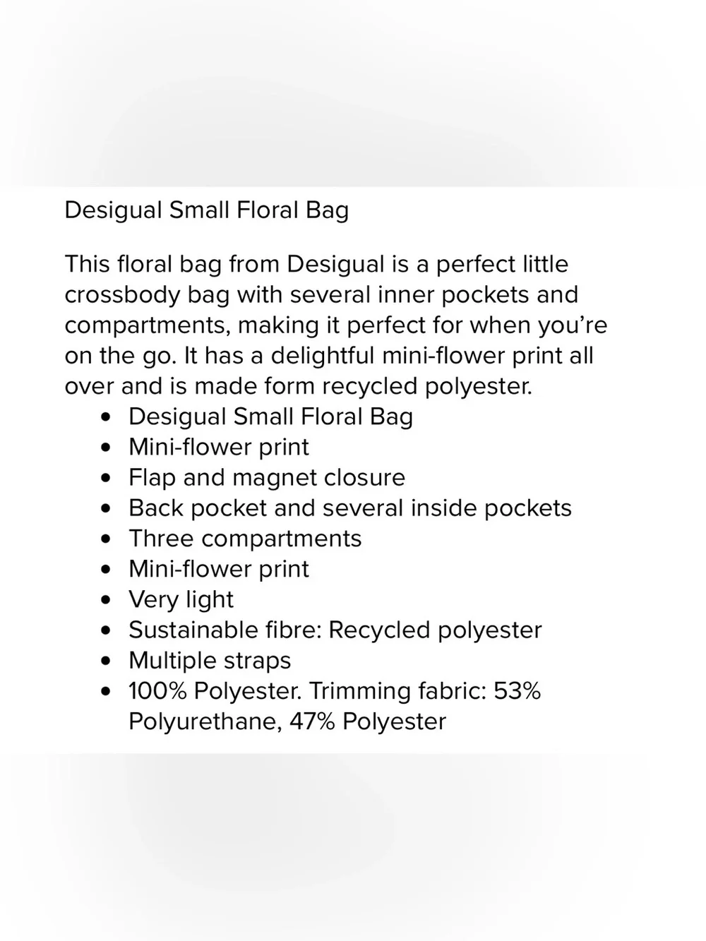 Desigual compact floral
